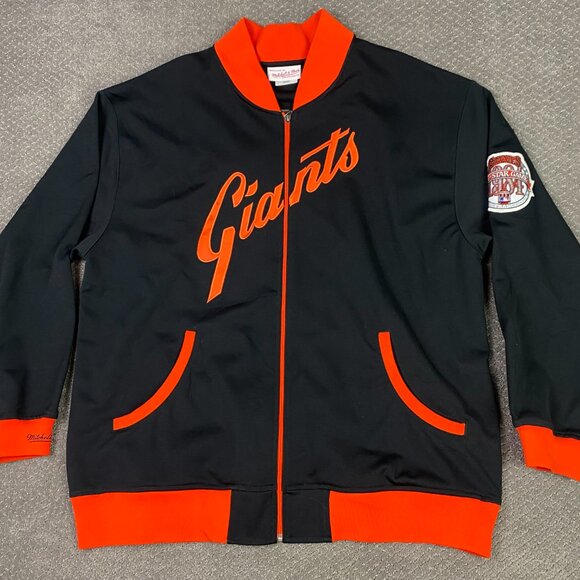 San Francisco Giants Mitchell & Ness 1984 All Star Jacket Men's 3XL Black - Picture 1 of 10